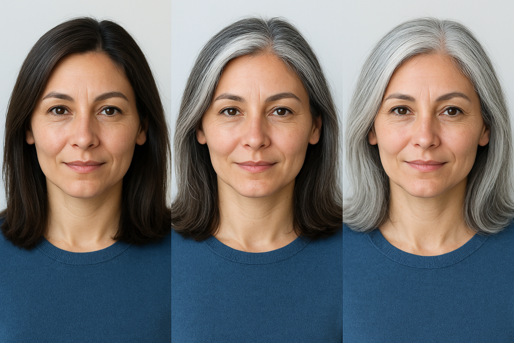 transición a canas con estilo plan 30 60 90 días