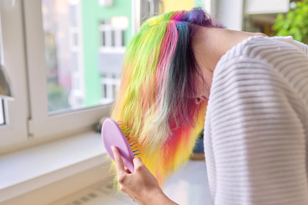 pérdida de intensidad de cabello de colores