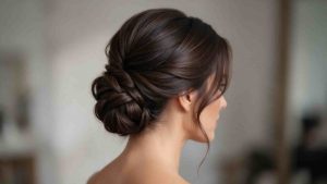 Peinado elegante para evento formal con recogido