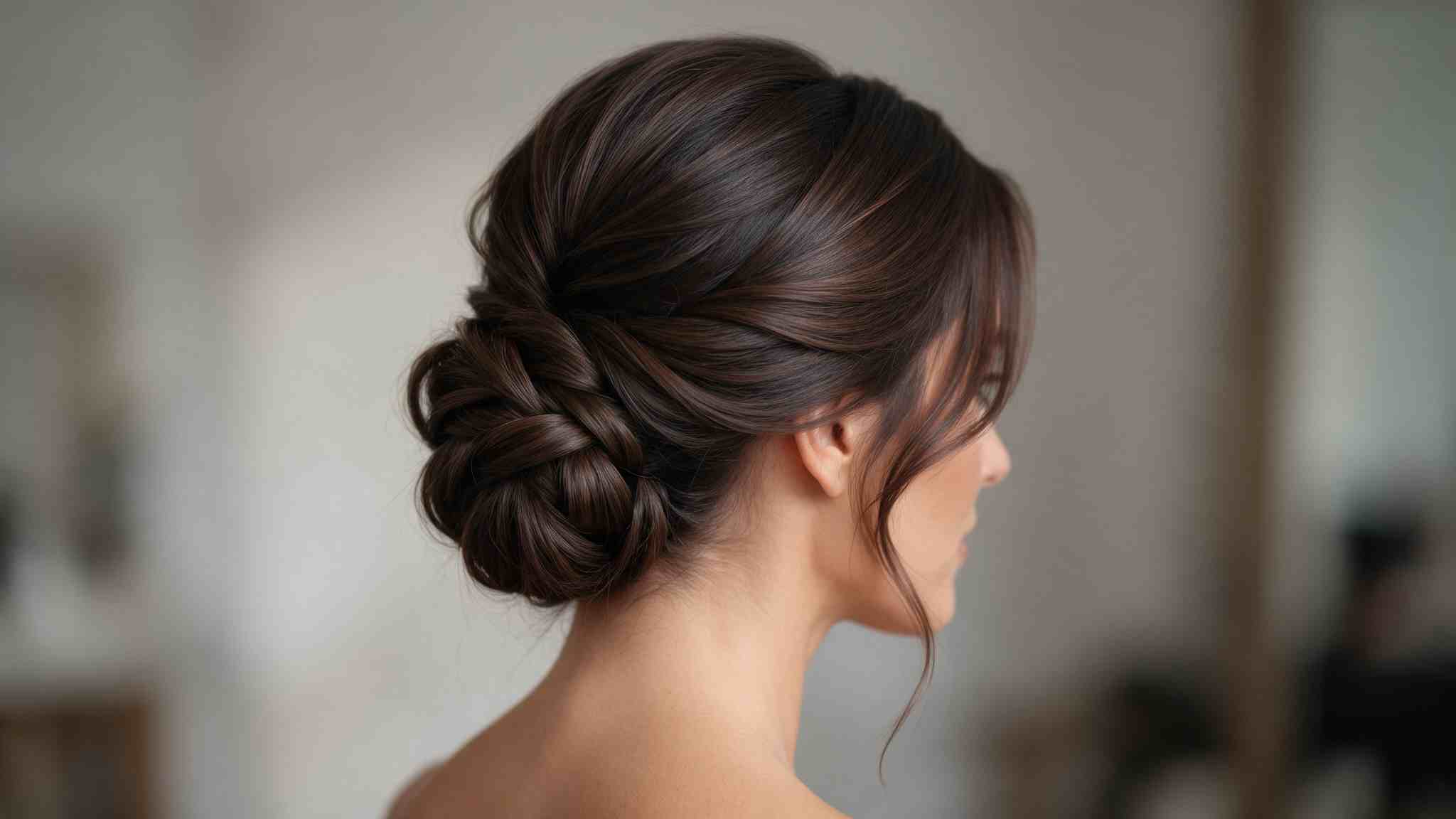 Peinado elegante para evento formal con recogido