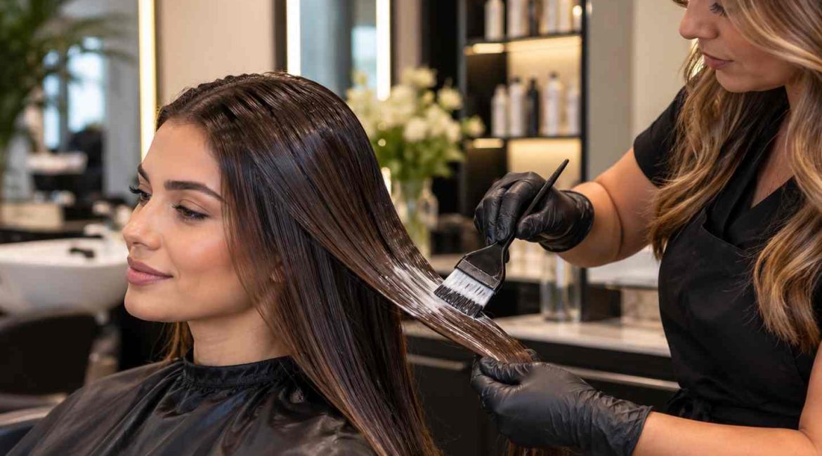 Tratamiento de bótox capilar en peluquería