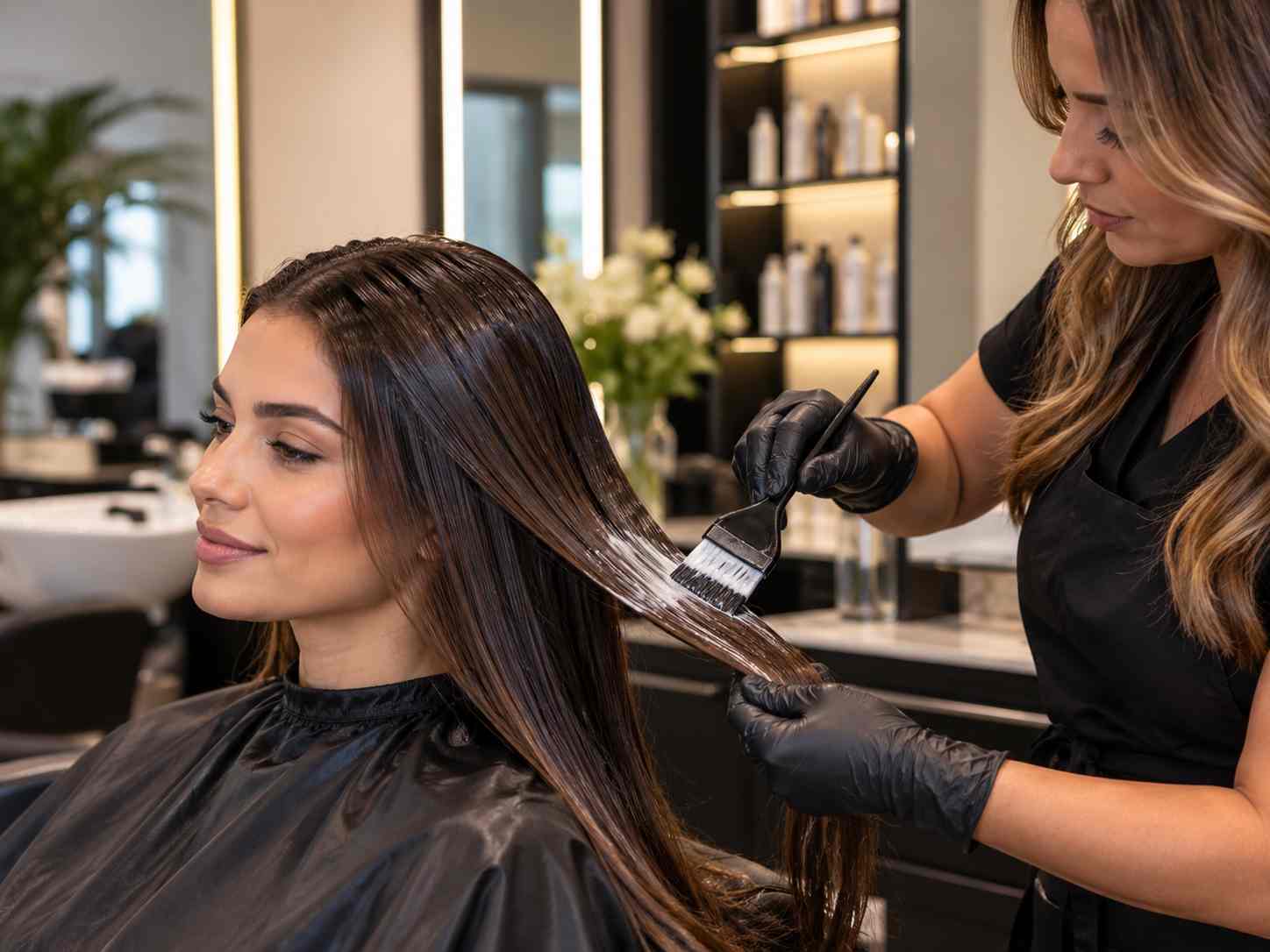 Tratamiento de bótox capilar en peluquería